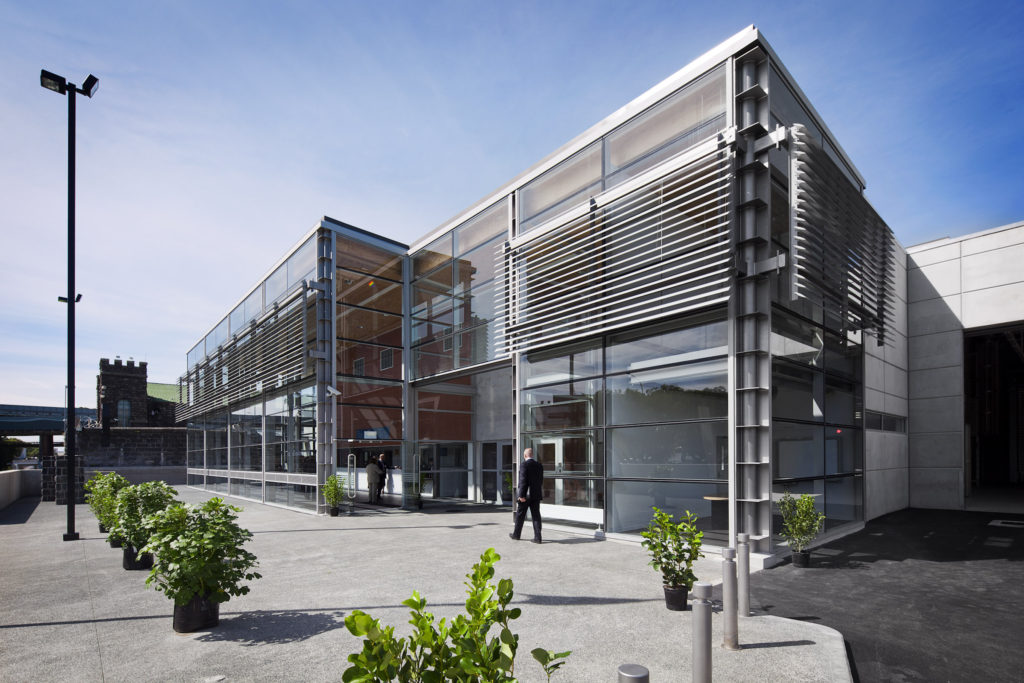 The front entrance to Mount Eden Corrections Facility.